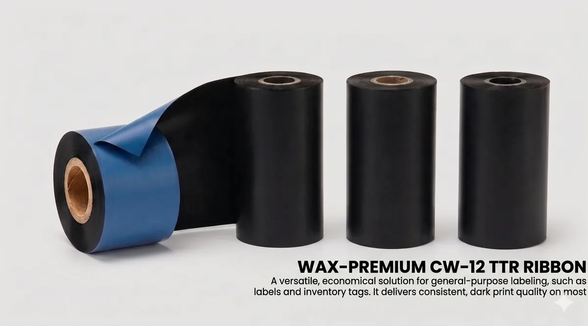 CW-12 Wax Premium Ribbon